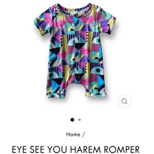 Best Day Ever Kids Eye See You Harem Romper for baby 6-12 months
